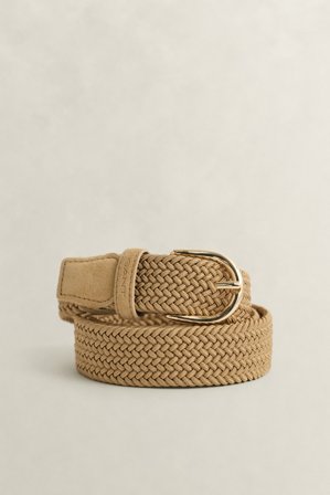 GANT Damen Elastischer Flechtgürtel (85/34) Beige