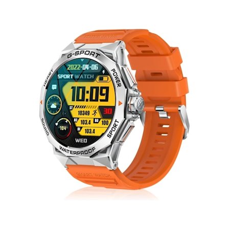 Militære Smarture til Mænd 1.43'' Amoled Ultra Hd Sportsur med Opkaldsmodtagelse/Opkald 100+