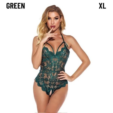 Spets Bodysuits Underkläder Nattkläder-Underkläder GRÖN XL grön XL grön XL