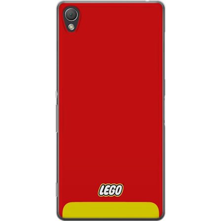 Kompatibelt Mobilskal till Sony Sony Xperia Z3 Lego Röd Gul Poster Byggklossar Officiell Logotyp Leksaker Retro Vintage Design Klassiskt Leksaksmärk