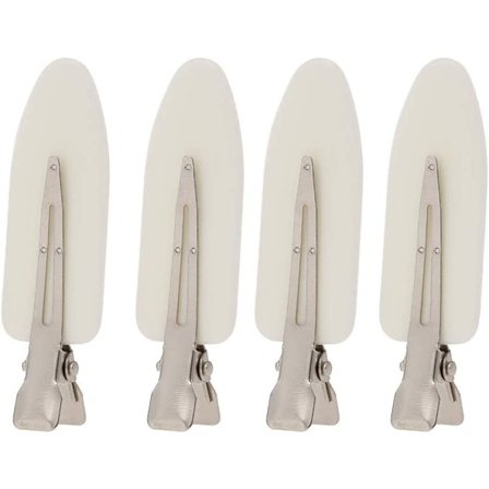4 Pak No Bend Hårklemmer, Makeup Hårklemmer No Crease Barrette Snap Clips til Pandehår