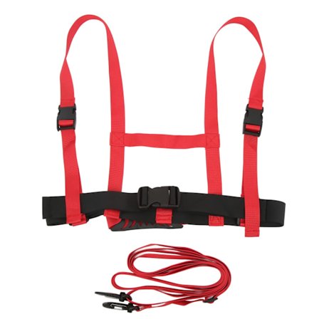 Ski-skuldersele til børn, justerbar snor, snowboard, skøjtetræningssele, vinterudendørs sportsudstyr, rød