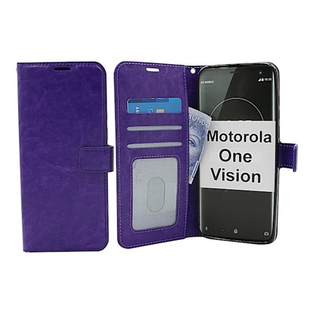 Crazy Horse Wallet Motorola One Vision