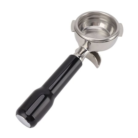 58mm Portafilter i rustfritt stål, avtakbar filterholder for Nuova kaffemaskin, svart