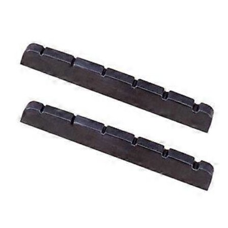 3x 2 Stykker Svart Plast Slisset E Gitar Sadel