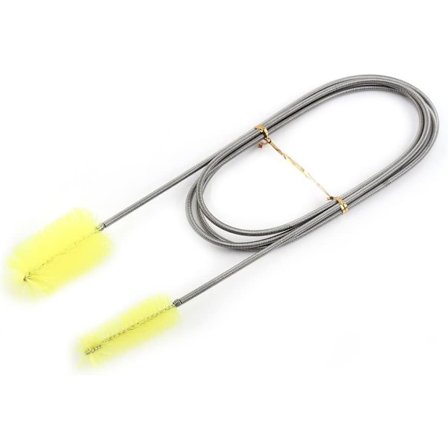 Fleksibel Vandslange Rengøringsbørste Dobbelt Hoved Rør Fisk