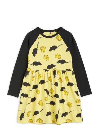 Mouse Aop Ls Dress Dresses & Skirts Dresses Casual Dresses Long-sleeved Casual Dresses Multi/mønstret Mini Rodini