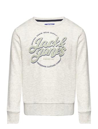 Jjminds Sweat Crew Neck Jnr Tops Sweat-shirts & Hoodies Sweat-shirts Grey Jack & J S