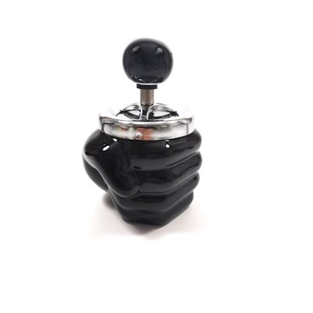 Askkopp i keramik - Svart hand