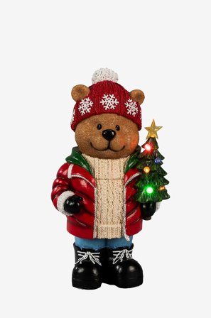 Konstsmide - B/O Lille bamse, LED - Flerfarvet - Julepynt - Fra Homeroom