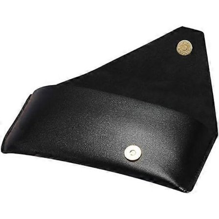 "Sort blødt brilleetui, brilleetui i læder, opbevaring af briller, brilleetui til kvinder, brilleetui (17,8*7,5*2,5CM)" [DB]