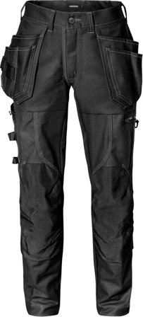 Arbetsbyxor Fristads Dam Hantverkarbyxa stretch 2605 FASG, dam, Svart Arbetskläder