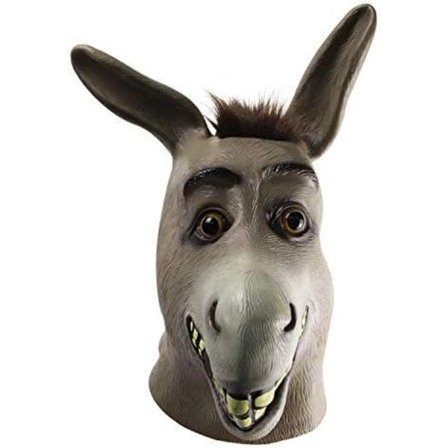 Åsna Mask Djur Mask Kostym Fest Cosplay Latex Mask för Hal