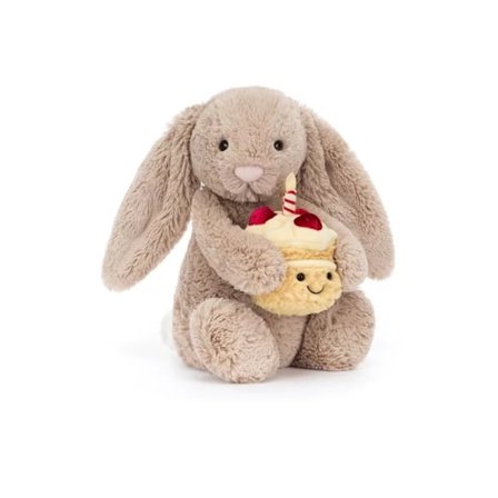 Jellycat Hängande Kanin Plysch Leksak Docka Flicka Barn Födelsedagspresent Tygdocka Lugnande Sällskap Blyg Bonnie Kanin Kram Födelsedagstårta