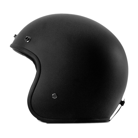 Jethelm Rusty Stitches Fonzie Mat Zwart XL