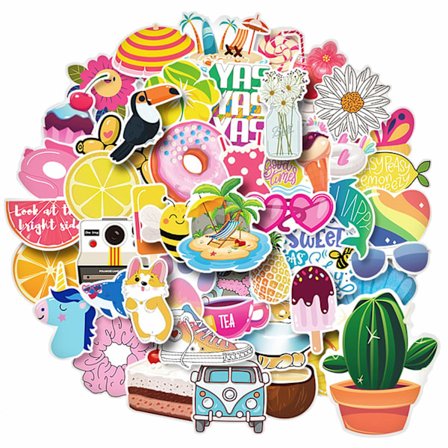 Kesäinen vinyylitarrapakkaus 500 kpl