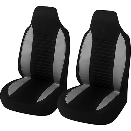 2-delt - Bilsete foran - Universelt biltilbehør (Svart/Grå)