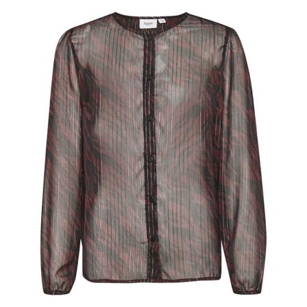 Saint Tropez Dedna Shirt Brun, Dame Bluser