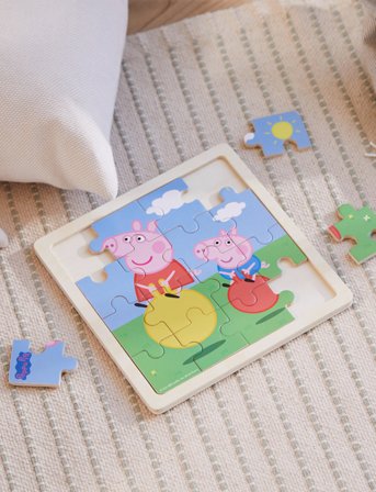 Barbo Toys Peppa Pig - Wooden Puzzle – Bouncy Ball - Multi/patterned - ONE SIZE