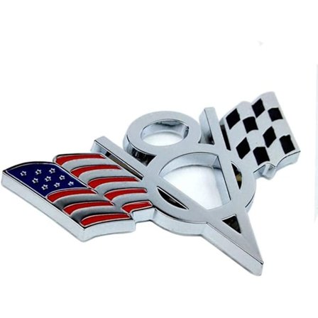 1 stk 3D Metal v8 Amerikansk Flag Motorcykel Bil Sticker Logo Emblem Badge
