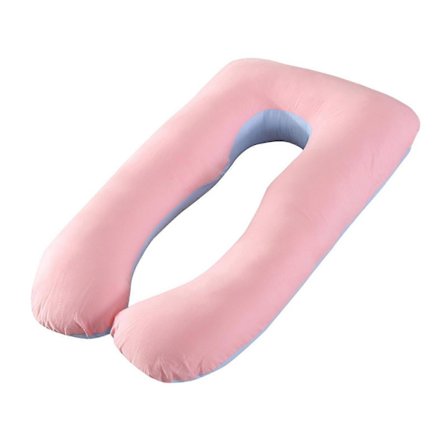 Bomuldspude, egnet til U-formet graviditetspude, vaskbar, komfortabel pude, egnet til sidesovere