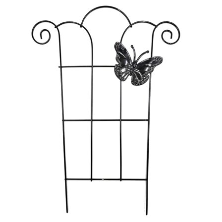 Metallisk espalier, slitesterk, rustsikker, for hage, bakgård, uteplass, balkong, blomsterholder, sommerfugl - 2