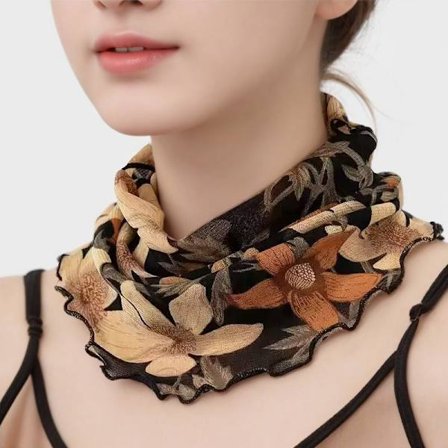 Solmaske, ansiktshåndkle, dameskjerf for ridning, halskrage, UV-beskyttelse, ansiktsdekke, slør, skjerf og halsbeskyttelse.