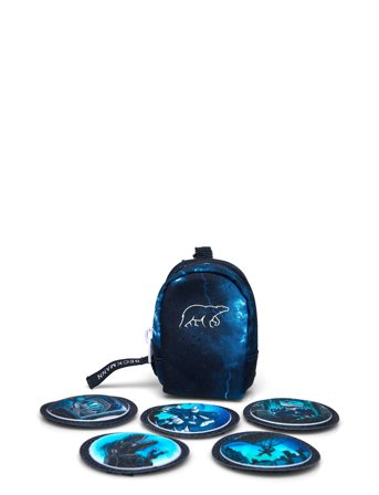 Beckmann Norway Mini Backpack With Buttons, Tech Rex - Blue - ONE SIZE