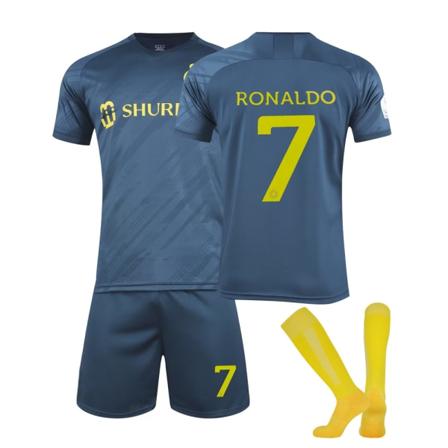 22-23 Saudi Valioliiga Al-nassr Fc Vieras nro 7 Ronaldo Jersey V 28 Joululahja 18(100-100cm)