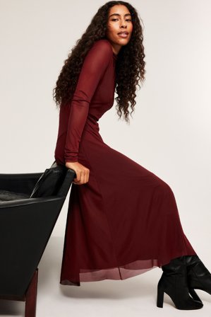 Kappahl | Asymetryczna sukienka | Czerwony