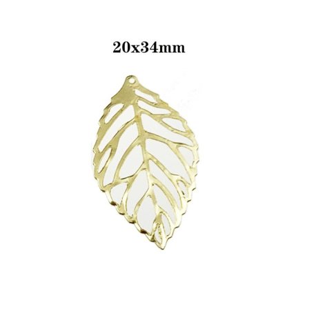 Leaf Charms Hollow Leaf Charms 2 2 2