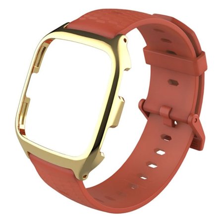 MIJOBS Fitbit Versa honeycomb klockarmband i metall - Orange