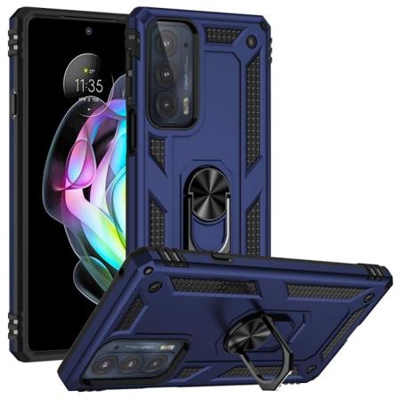 Ringbeskyttelsesetui til Motorola Edge 20 - Blå Blue