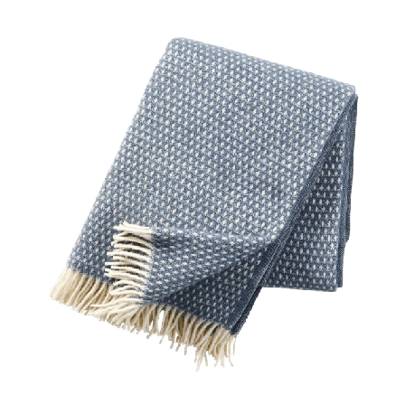 Klippan Pläd Knut, rökblå Filtar & plädar 130