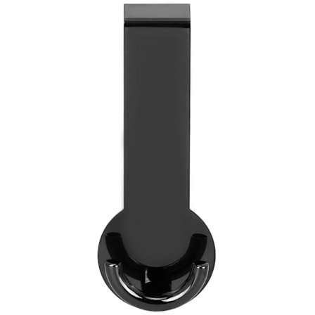 Dørkrog i rustfrit stål til kontor, taske, tøj, organizer (sort)