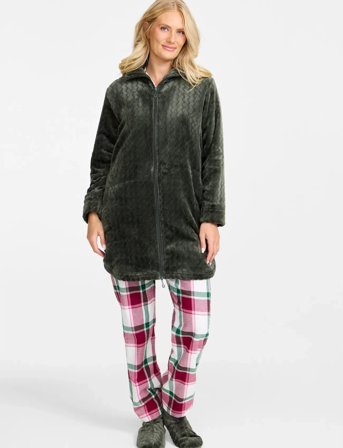 Damella of Sweden Short Robe - Green - M