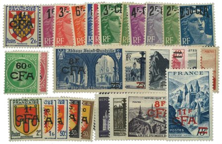 Réunion (CFA) 1949-52 - YT 281-306 - Postfrisk