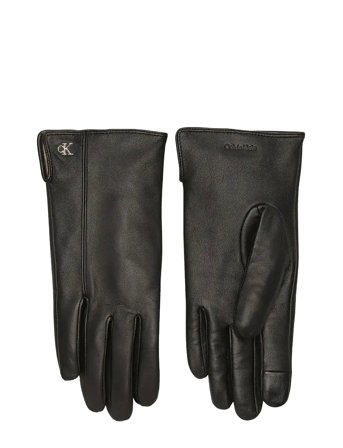 Calvin Klein | Metal Ck Leather Gloves | M/L