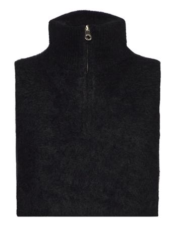 Belinda Chunky High Neck Accessories Scarves Neckwarmer Svart Ella&il