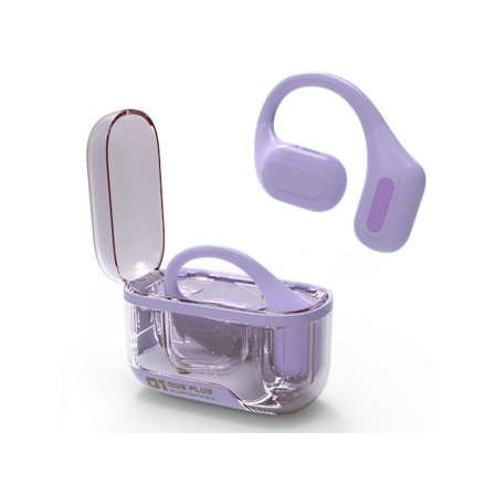 Trådlösa Hörlurar Hifi Stereo Led Display Bluetooth Brusreducering Lila