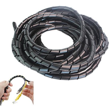 ING Kabelkanal - 2*250cm - Spiralbånd - Kabelbinder - Kan kuttes til ønsket størrelse