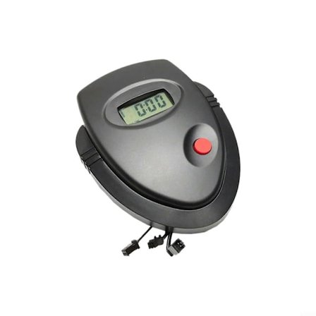 Cykelträningsmonitor LCD-skärm Spinningcykeldator med puls för stationär roddmaskin svart (FMY)