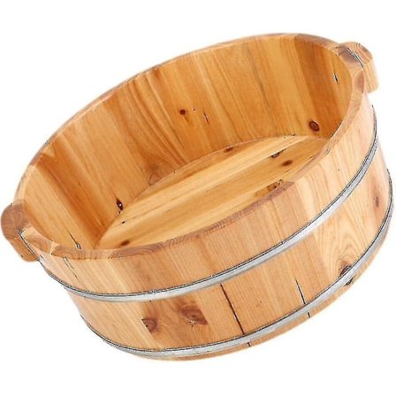 Puinen jalkakulho Puinen jalkakylpyämpäri Pedikyyriämpäri Jalkamassager Jalkakylpyhoito Jalkakylpyyn Hieronta Spa Sauna Liotus Pedikyyrihieronta