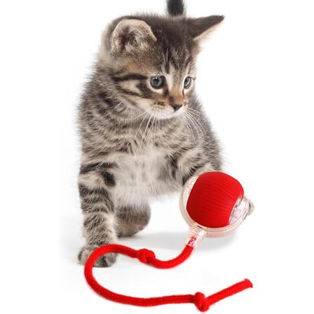 Interaktivt kattelegetøj, bold, elektrisk automatisk legetøj til indendørs katte, 3 tilstande, uregelmæssige bevægelser