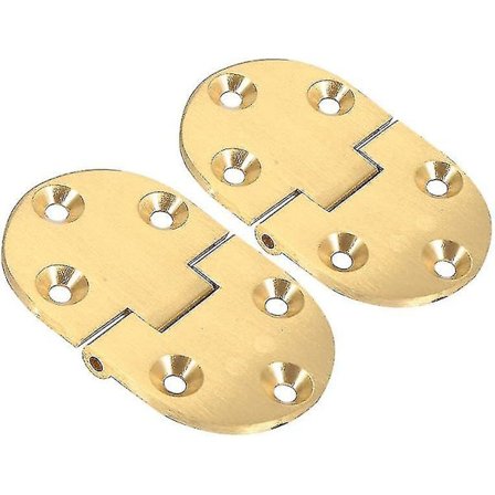 Sammenklappeligt flip-top hængsel, massivt børstet messing foldebordshængsler med skruer til flip-top bordskabsmøbel Hy