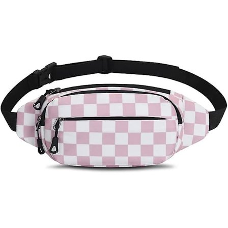 Fanny Pack Hofteveske for Menn og Kvinner Justerbart Belte Hofte Bum Bag Mote Vannbestandig Tur Hofteveske for Reiser Tilfeldig Løping Fotturer 