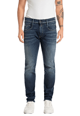 Replay Anbass Slim Fit Jeans Herr Blå W31/L30