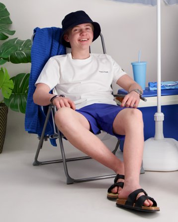 Lyle & Scott Script Embroidered T-shirt Vit T-shirts Kille - Kids Brand Store