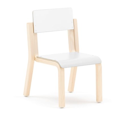 Children's chair DANTE, H 260 mm, birch, white laminate