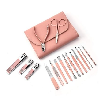 Manicure Sæt Pedicure Kit 16 stk. Rustfrit Stål Neglepleje